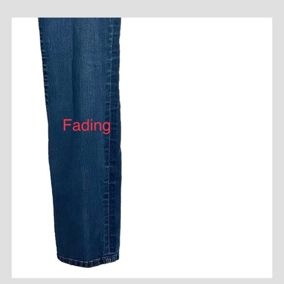 Kut From The Kloth Blue Scarlett Straight Leg Zipper Jeans, Size 4 - Picture 5 of 16